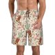thumbnail image 1 of Balery Floral Cowboy Boots Traje de Baño Estilo Hawaiano para Hombre, Shorts de Secado Rápido con Bolsillos-X-Large, 1 of 6