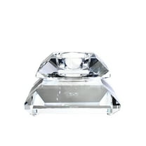 Swarovski Crystal: 7600NR103 Hole Style US Candle Holder | Faceted Crystal