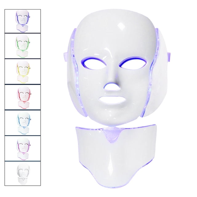 Mascarilla facial LED Colcomx Antienvejecimiento Arrugas faciales Terapia facial ligera portátil