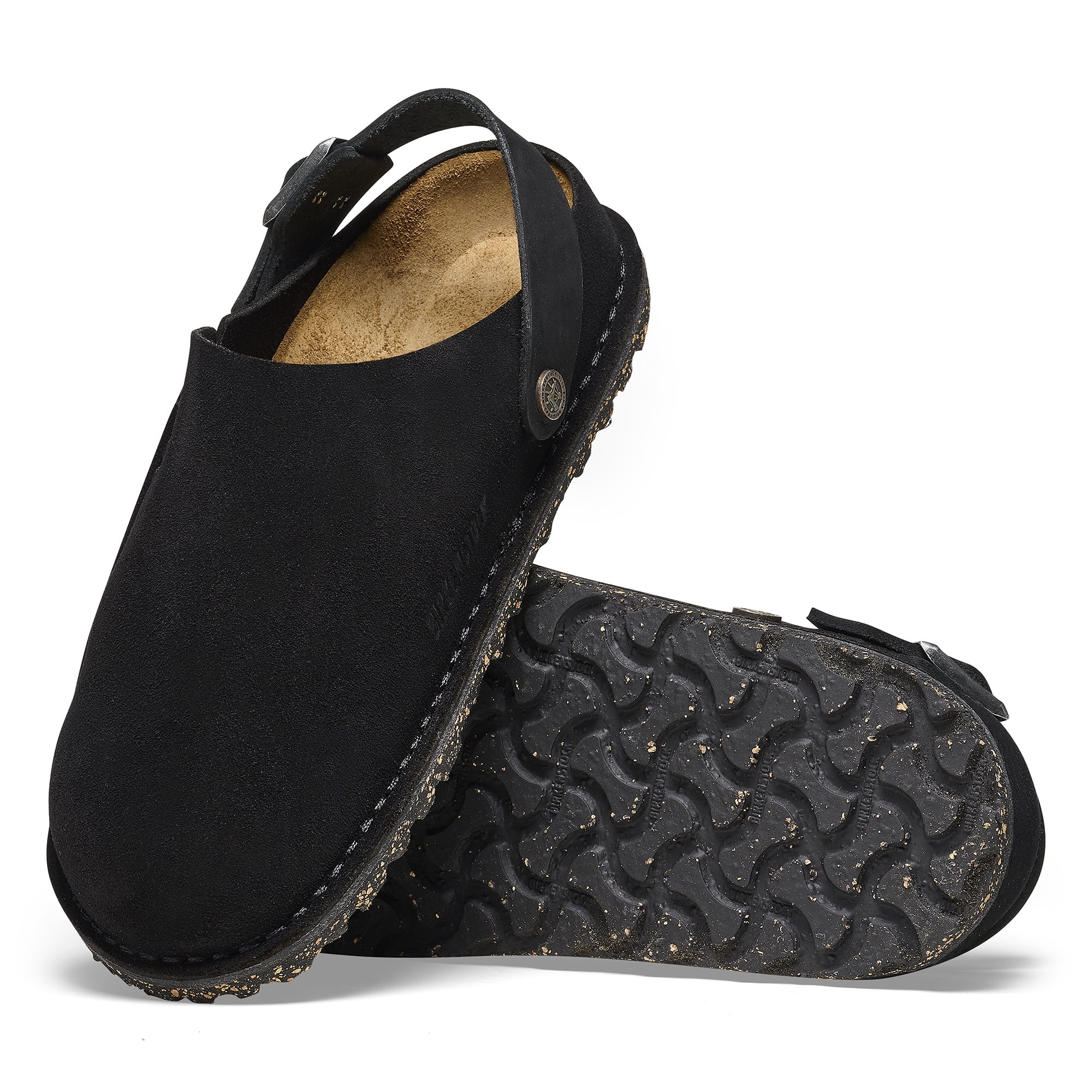 Birkenstock Lutry Premium Suede Black  1025323 Men's Size 8