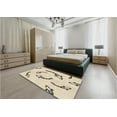 thumbnail image 5 of Ahgly Company Machine Washable Indoor Square Transitional Moccasin Beige Area Rugs, 5' Square, 5 of 7