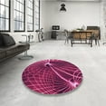 thumbnail image 4 of Ahgly Company Machine Washable Indoor Rectangle Transitional Magenta Pink Area Rugs, 2' x 4', 4 of 7