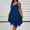 Dark Blue, variant on Ayolanni Womens Party Dresses Knee-Length Black V-Neck Sleeveless Solid Dresses Dresses for Juniors 2x