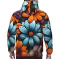 thumbnail image 7 of Haiem Colorful Blooming Flowers Patterned Men's Hoodie with Kangaroo Pocket - Ideal Pullover Sweatshirt for Daily Wear, Travel, and Home-Medium, 7 of 7