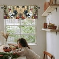 thumbnail image 6 of Vintage Rooster Kitchen Valances for Windows 60x18 Inch Kitchen Curtains Valances Rod Pocket Pastoral Animals Plaid Bathroom Window Valances for Window Treatment Decor, 6 of 6