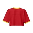 thumbnail image 5 of Soccer Cup 2026 Jersey Crop Tops VENEZUELA Soccer with V Neck Short Sleeves Featuring Breathable Fabric for Game Day Parties Tailgating Events Beach Outings Red XXXL, 5 of 5