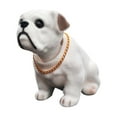 thumbnail image 2 of Uxgjfwu Resin Bobble Head Dog Car Decor, Cute Bulldog Dashboard Ornament for Interior, Shaking Head Figurine for Central Control Trolley, Fun Vehicle Accessory, 2 of 9