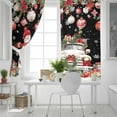 thumbnail image 4 of Hokiten Black Christmas Blackout Curtains | Light Blocking Print Window Curtains, Snowman Truck Xmas Balls Snowflake Thermal Insulated Window Drapes for Living Room Kitchen (2 Panels, 104"W x 90"L), 4 of 7