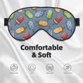thumbnail image 5 of Rocae Fruit Ice Cream for Mask for Women Men, Luxury Eye Cover Eye Shade with Adjustable Strap for Travel, Nap, Meditation, 5 of 7