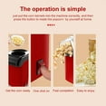thumbnail image 3 of Generic Compact Electric Hot Air Popcorn Maker for Home Use, Mini Popcorn Machine with 1200W Power, Spherical Corn Popper, 110V, White/Black, EU/US Plug Options, 3 of 7