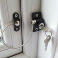 thumbnail image 2 of Juego de 2 piezas de cerradura de Seguridad negra, cerradura de ventana, cerradura de refrigerador, cajón, cerradura de ventana, limitante de Seguridad Shuxiu Wang 9024719179506, 2 of 5