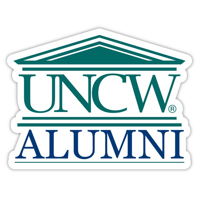 North Carolina Wilmington Seahawks 4Inch Laser Cut Alumni Vinyl Decal