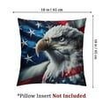 thumbnail image 4 of nygtbtfer Throw Pillow Cover American Bald Eagle On Grunge Flag USA Flag Stripe Star Decor Lumbar Pillow Case Cushion for Sofa Couch Bed Standard Queen Size White, 4 of 7