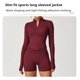 thumbnail image 5 of Chaqueta de Yoga for mujer, chaqueta de Yoga deportiva for correr al aire libre con cremallera, chaqueta de manga larga, ropa de Yoga de secado rápido for niñas, 5 of 7
