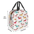 thumbnail image 3 of Disketp Dachshund Dog Puppy Bolsa Térmica para Almuerzo para Hombre y Mujer, Ideal para Trabajo, Senderismo y Picnic, 3 of 8