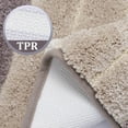 thumbnail image 5 of REGALWOVEN Microfiber Striped Bathroom Rugs, Shaggy Soft Thick and Absorbent Bath Mat Khaki 20"x31", 5 of 8