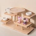 thumbnail image 3 of Vintage Wooden Display Risers Wood Showcase Stands for Shelves and Countertops Step Plinths for Jewellery, Desserts Display Rack, 3 of 7