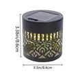 thumbnail image 3 of Decorative Solar Mandala Lights, Metal Solar Powered Outdoor Deck Step Wall Lights, Mandala Theme Waterproof Fence Light for Garden Post Patio Backyard Yard Decor, 3 of 7