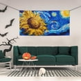 thumbnail image 2 of Picia Whimsical Sunflowers Night Sky Pattern Party Banner, Festive Decoration, Holiday Banner, Celebration Decor, Event Banner, Reusable Party Banner-Medium, 2 of 8