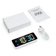 Alarm Clock, AMIR Digital Alarm Clock 5.8-inch Calendar Volume Brightness Adjustable Clock for Kids Bedroom Home