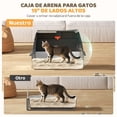 thumbnail image 3 of Caja de Arena para Gatos,Arenero para Gato Inoxidable con Tapa,Arenero Grande para Gato con Cuchara y Filtro, 3 of 9