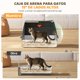 thumbnail image 3 of Caja de Arena para Gatos,Arenero para Gato Inoxidable con Tapa,Arenero Grande para Gato con Cuchara y Filtro, 3 of 9