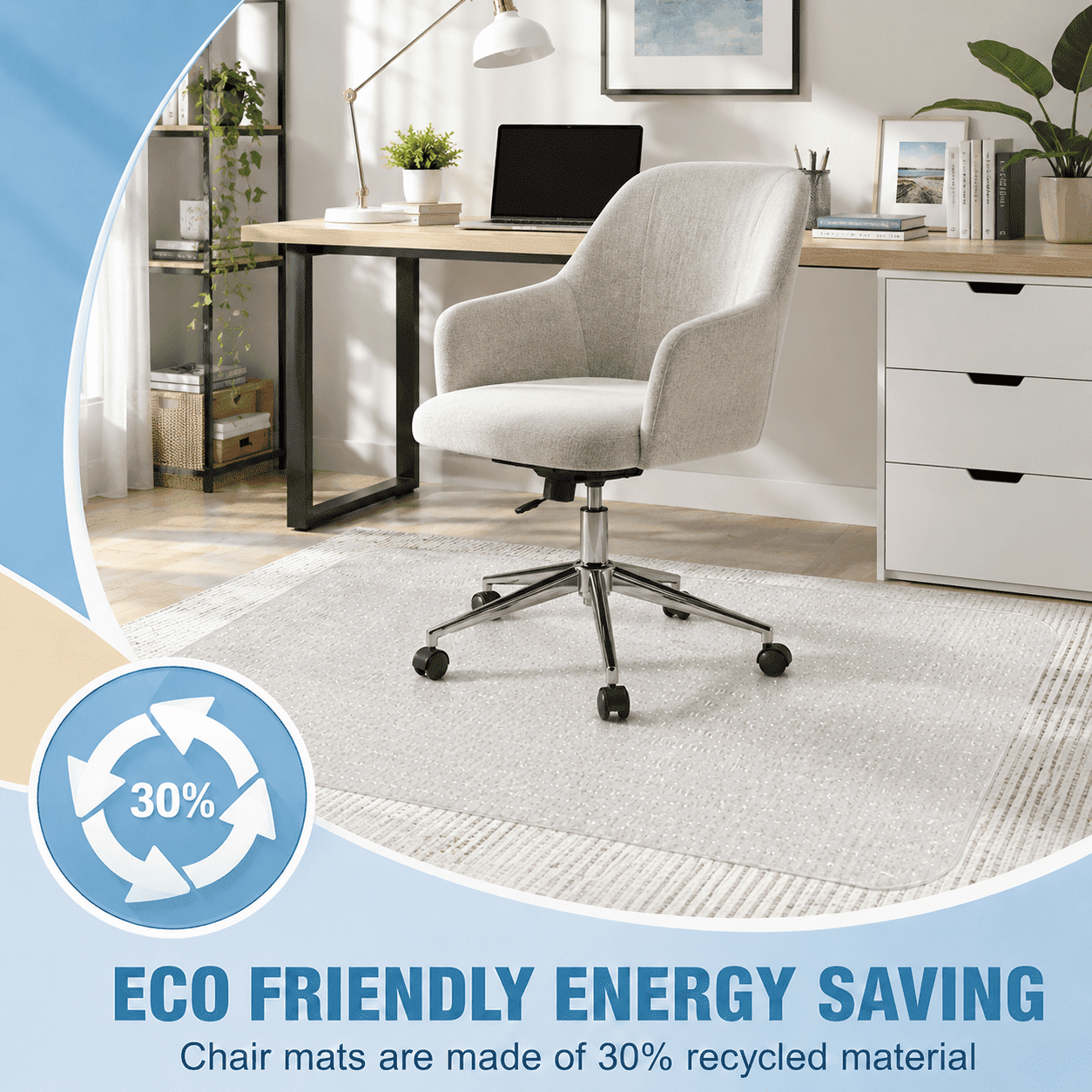 hriiiiya pvc office chair mat product