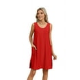 thumbnail image 1 of Maillot de Bain pour Femmes 2026 Maillot de Bain Vêtements de Vacances à la Plage pour Femmes Robe Mini Torsadée Rouge TG, 1 of 8