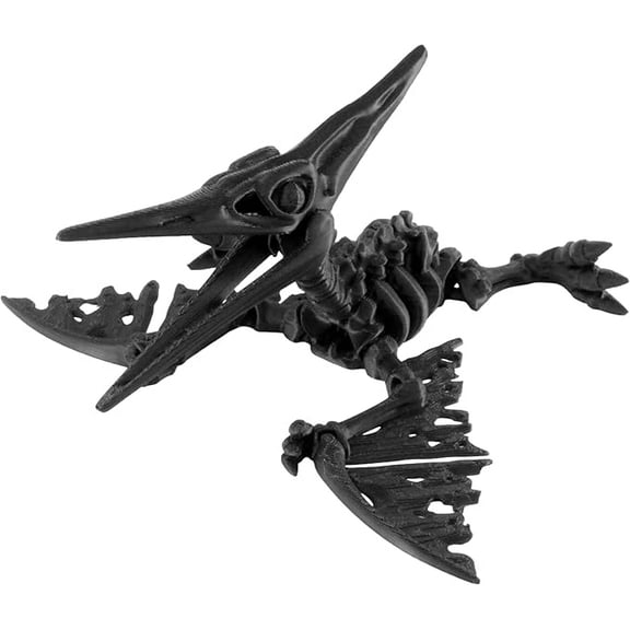 PowerTRC 3D Printed Skeleton Pteranodon – Prehistoric Collectible Articulating Dinosaur 3D Figurine Desk Decoration for Teens and Adults, Made in USA