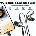 thumbnail image 3 of Auriculares con cable Audiovance Vibes 202MC HiFi con micrófono USB-C plateados, 3 of 9