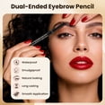 thumbnail image 2 of Eyebrow Pencil, 3 Pcs Dual-Ended Waterproof Professional Makeup Micro Brow Pencil, Define Shape & Fill Brows, 2 of 7