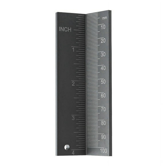 Bit Limit Ring Locator Aluminum Alloy Imperial Saw Blade Height Measuring Ruler with Magnetic Woodworking Auxiliary Tool
