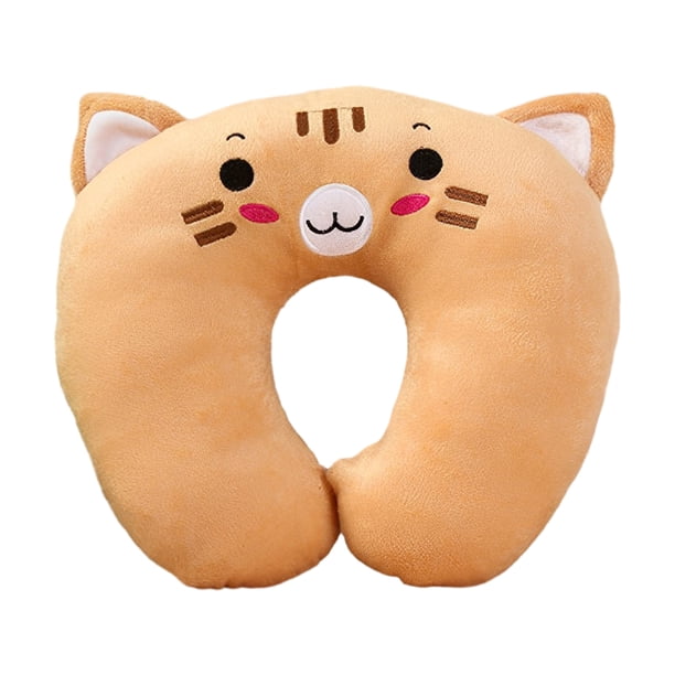 Inteprter Almohadas para viajar Suaves y de apoyo En forma de U para un viaje tranquilo Almohada en forma de U de amplia aplicación Juegos de cama tigre 26*30cm
