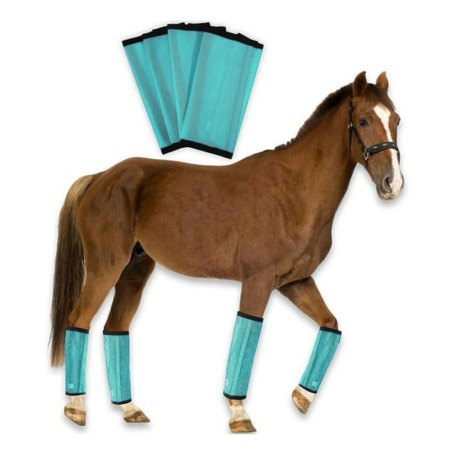 SIfdSeng Enveloppes de Jambes de Cheval en Polyester pour Équitation avec Divers Styles