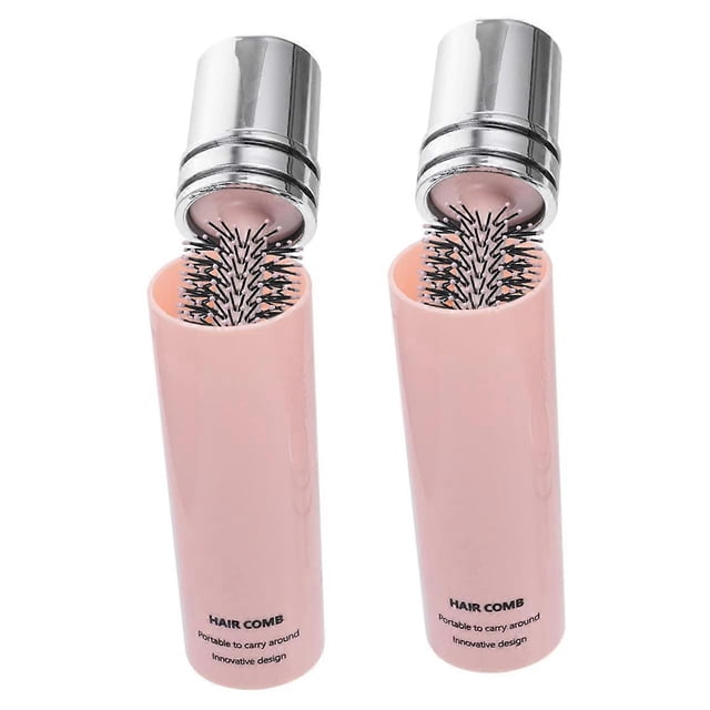Cepillo secador de pelo redondo, set de cepillos para peinar el cabello rizado, para uso en seco y húmedo y masaje suave del cuero cabelludo.