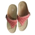 thumbnail image 2 of Womens Sandals Comfortable Spring Summer New Clip-toe Beach Flower Hollow-out Wedges Casual Slippers, 2 of 9