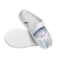 thumbnail image 3 of Lsque Sea Animals Pattern Womens Comfort Cotton on Scuff With Memory Foam and Anti-skid Sole Slipper-46/47, 3 of 7