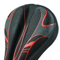 thumbnail image 2 of Funda para asiento de bicicleta, funda transpirable para sillín de bicicleta, accesorios para ciclismo (negro y rojo), 2 of 5