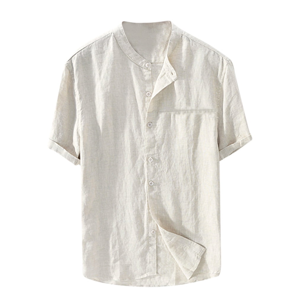 Mens Vintage Baggy Cotton Linen Solid Short Sleeve Retro T Shirts Tops Blouse Mens Vintage Baggy Cotton Linen Solid Short Sleeve Retro T Shirts Tops Blouse