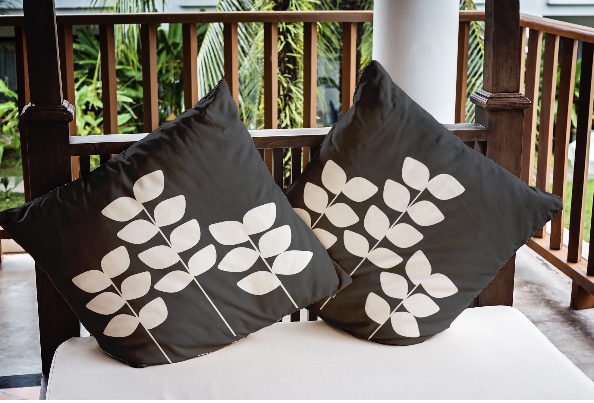 Simply Daisy 16" x 16" Scandinavian Gray Polyester Throw Pillow