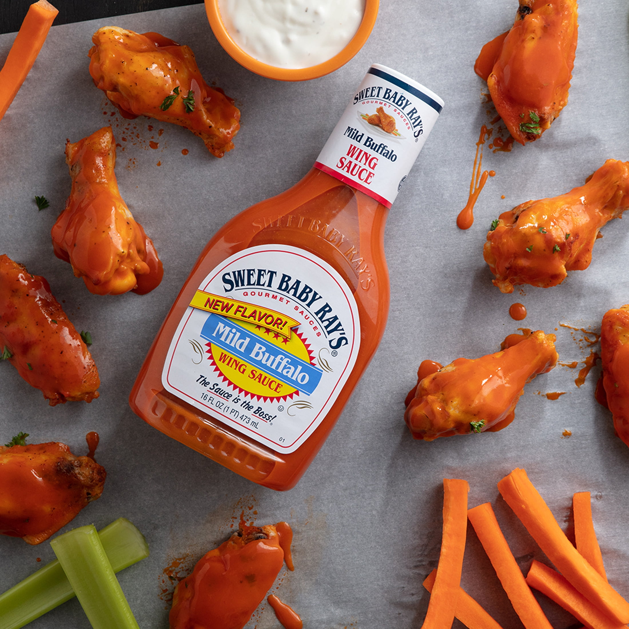 (2 pack) Sweet Baby Ray's® Mild Buffalo Wing Sauce 16 fl oz