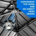 thumbnail image 5 of Dextrus 10' x 10' Gazebo, Aluminum Frame, Galvanized Steel Double Roof, Netting and Curtains, Gray, 5 of 5
