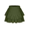 thumbnail image 3 of Flowy Shorts for Women Casual Boho Ruffle Tiered Skorts Beach Vacation High Waist Mini Skirts Golf Tennis Shorts, 3 of 6