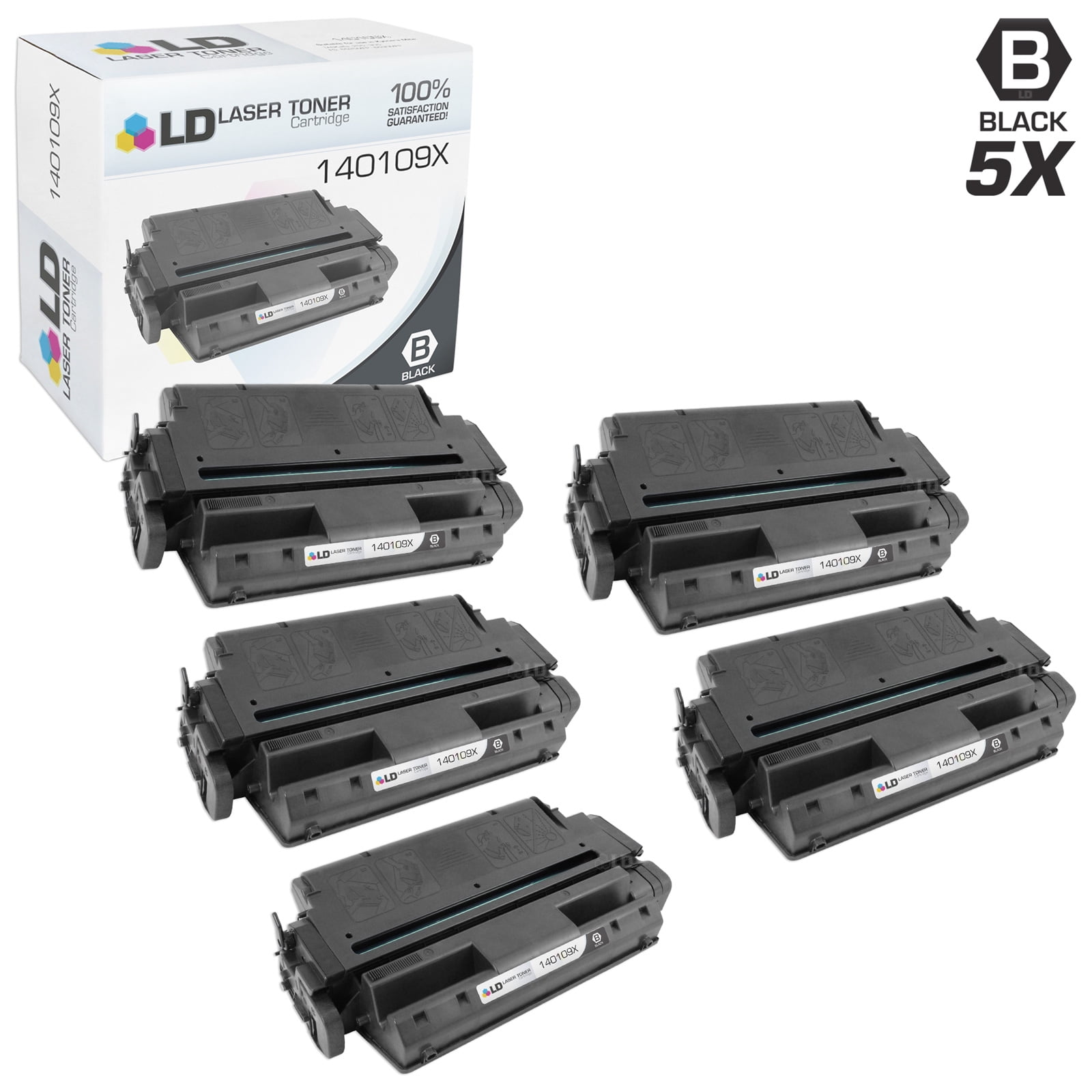 LD Remanufactured Toner Cartridge Replacement for Lexmark 140109X