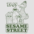 thumbnail image 2 of Women's Sesame Street Group Green Outline 1969 Racerback Tank Top, 2 of 4