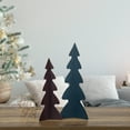 thumbnail image 2 of Northlight Triangular Christmas Tree with Curved Edges Decoration - 15" - Blue, 2 of 5