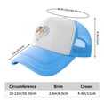 thumbnail image 6 of PAYOHTO Kids Cute Puppy Bathing Baseball Hat Back Adjustable Mesh Breathable Hats Sky Blue Trucker Cap Outdoor Fishing Sun Caps for Boys or Girls ages 4-10, 6 of 9