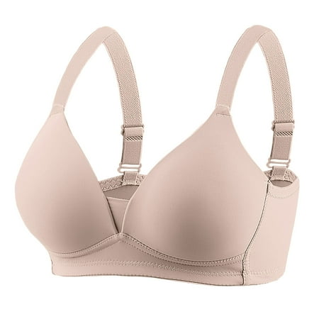 cfhntfmh Push up Bras for Women Plus Size Wireless Bra Lift No Underwire Sexy Low Cut Comfortable Breathable Underwear