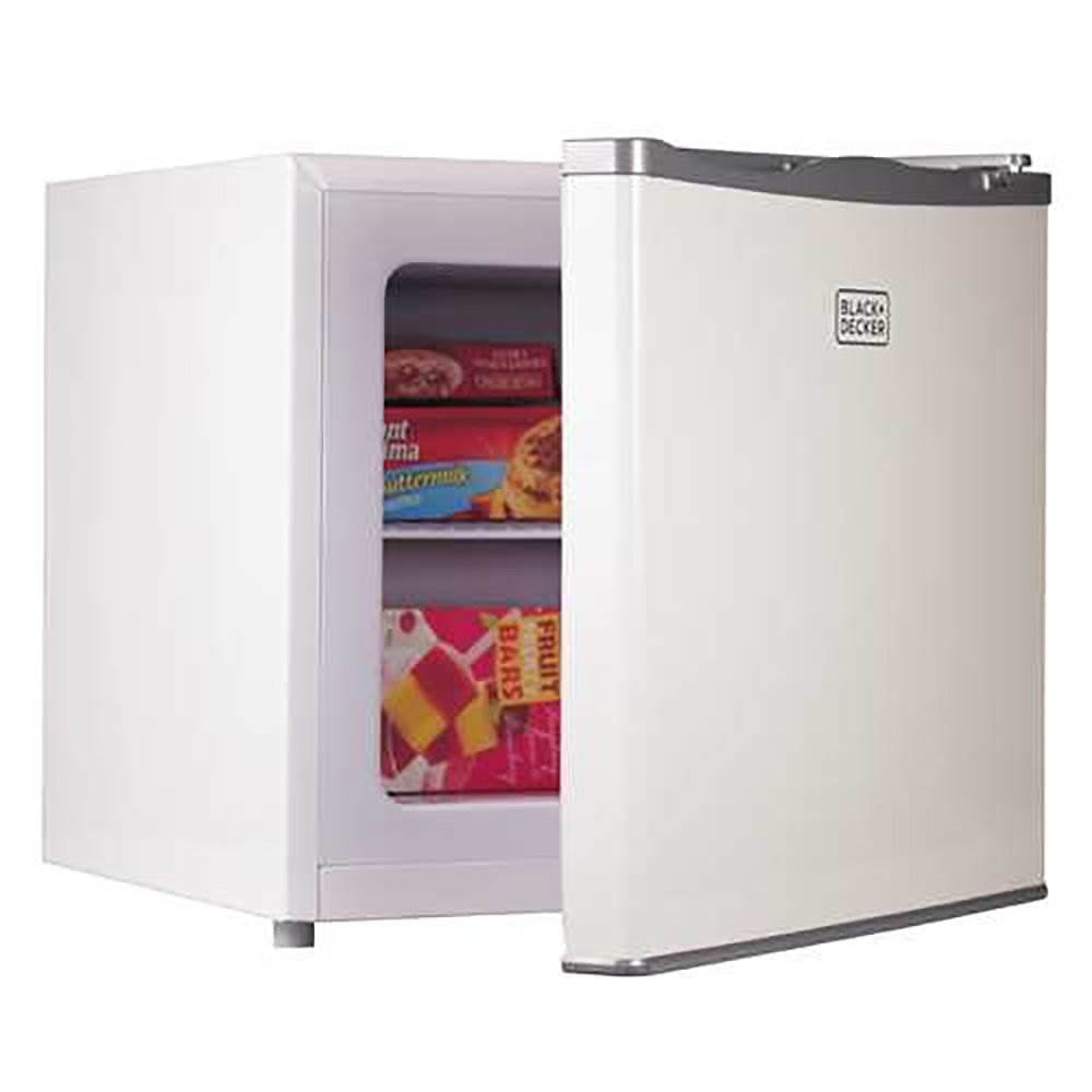 Black and Decker 1.2 Cubic Feet Compact Upright Mini Upright Freezer, White