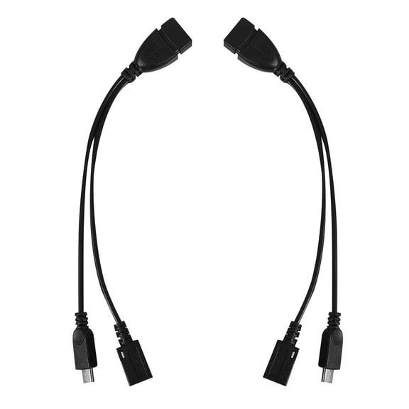 2 Pcs USB Cable Otg Data Phone Tablet Converter to